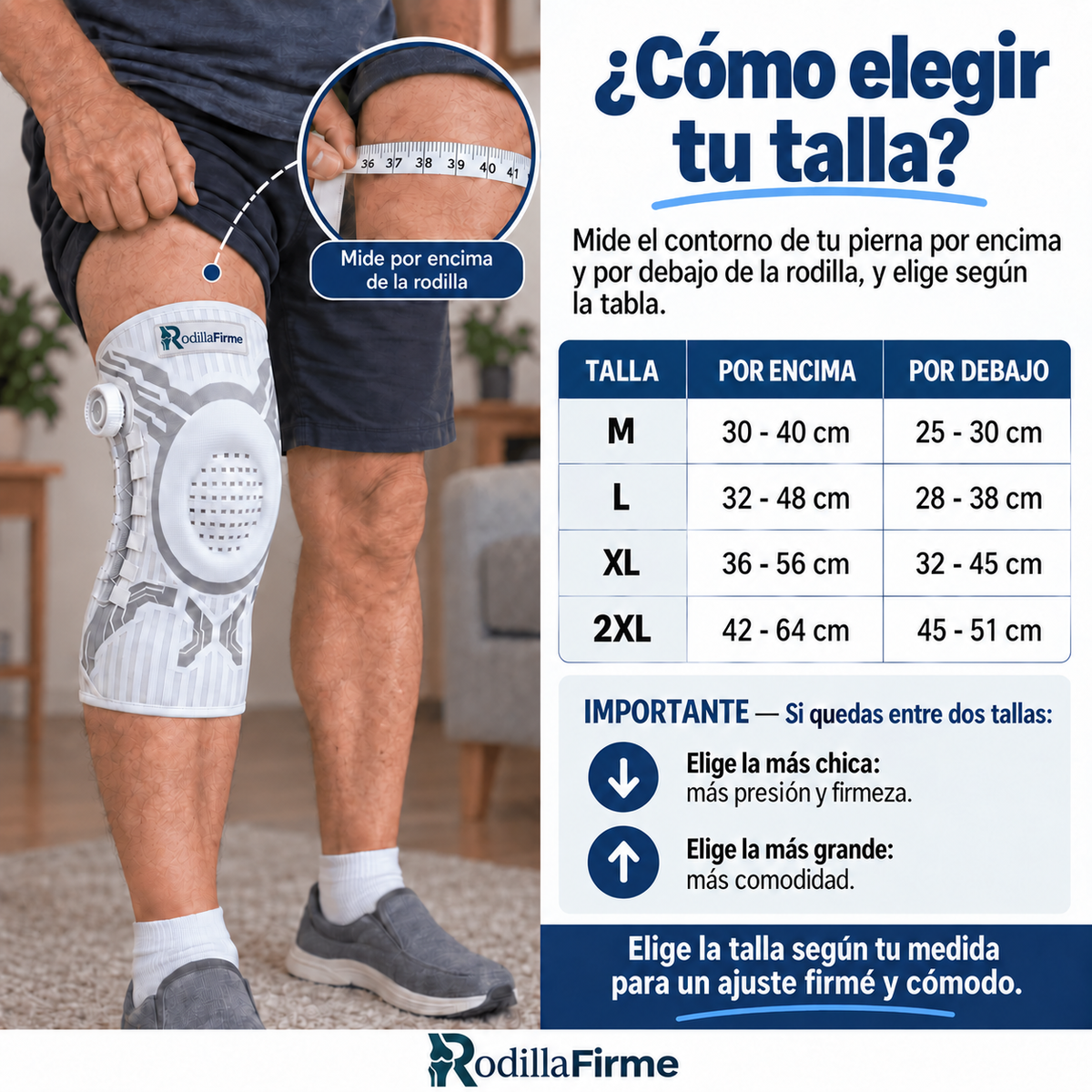 RodillaFirme | Rodillera con dial de ajuste